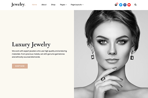 Hosting for Jewelry Store | Web Design Template