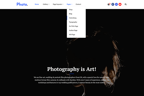 Photography Website Design | Hosting Plan