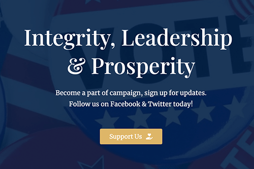 Political Campaign Hosting Plan | Web Design Features