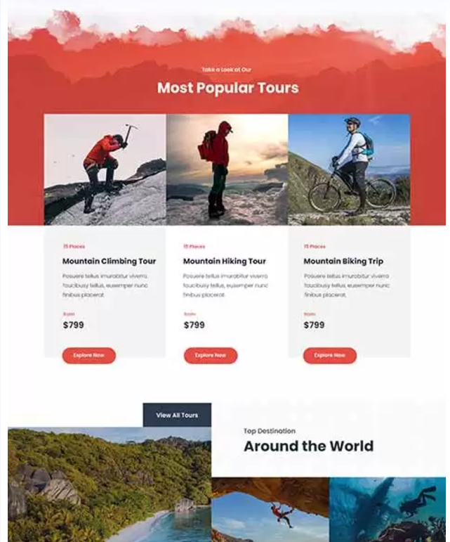 Adventure Website Theme