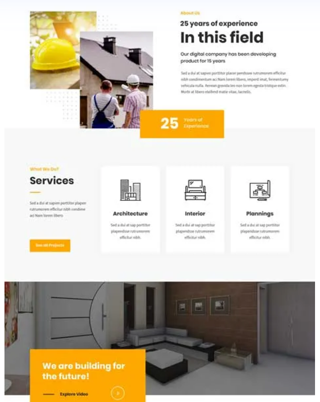 Architect Pro Website Theme