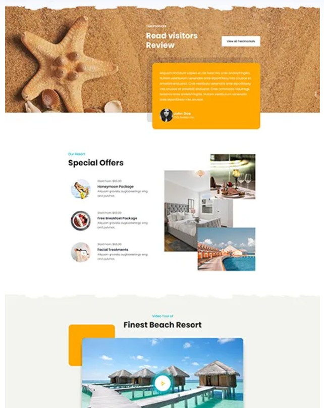 Beach and Resort Social Media Integration