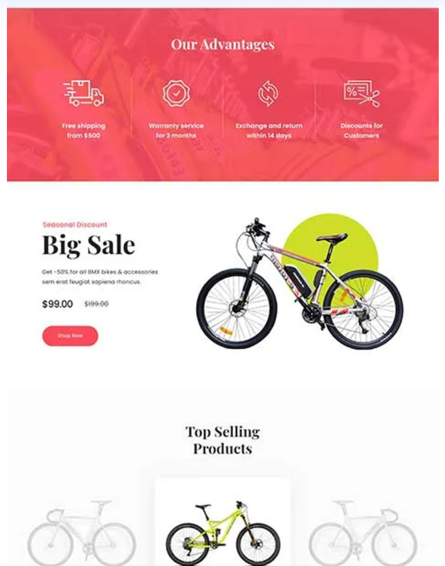 BicycleShop Outdoor Features