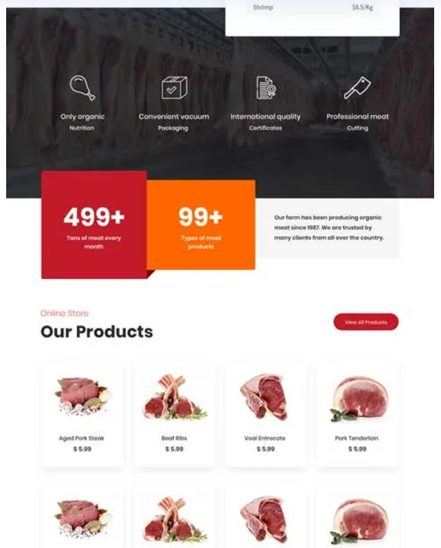 ButcherPro Theme Design