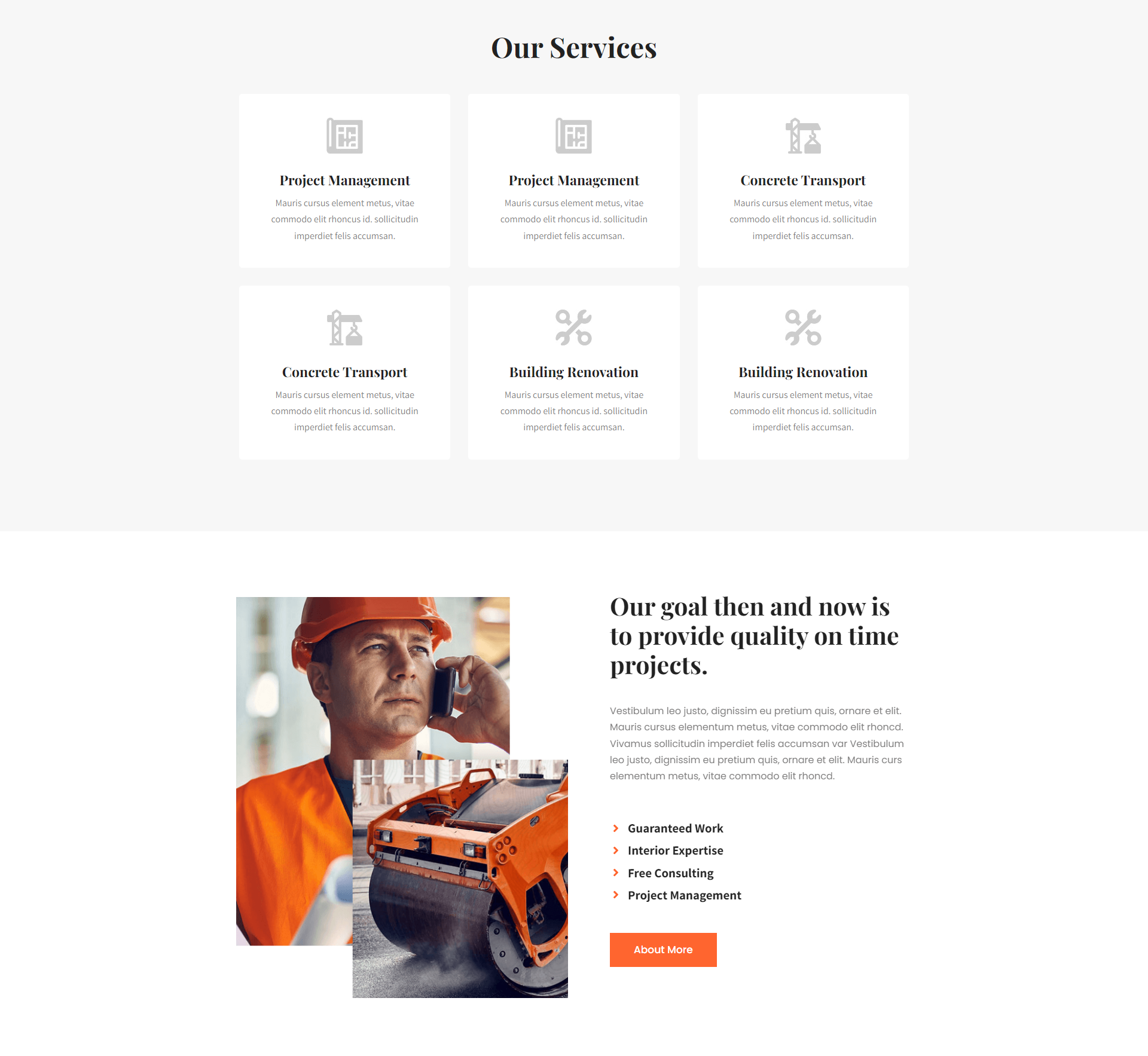 ContractorPro Theme Design