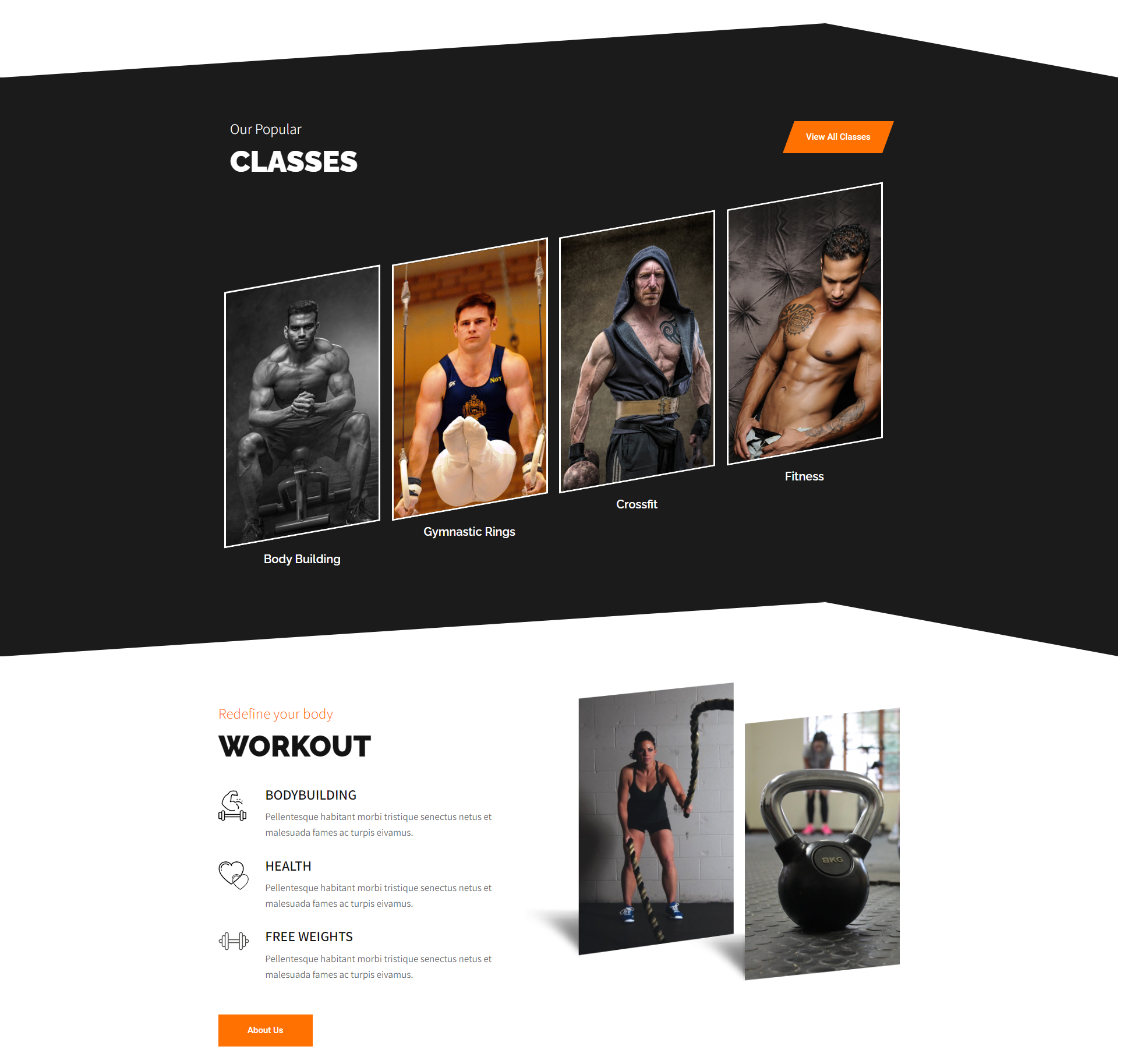 Ele-Fitness Theme Design für Fitnessstudios