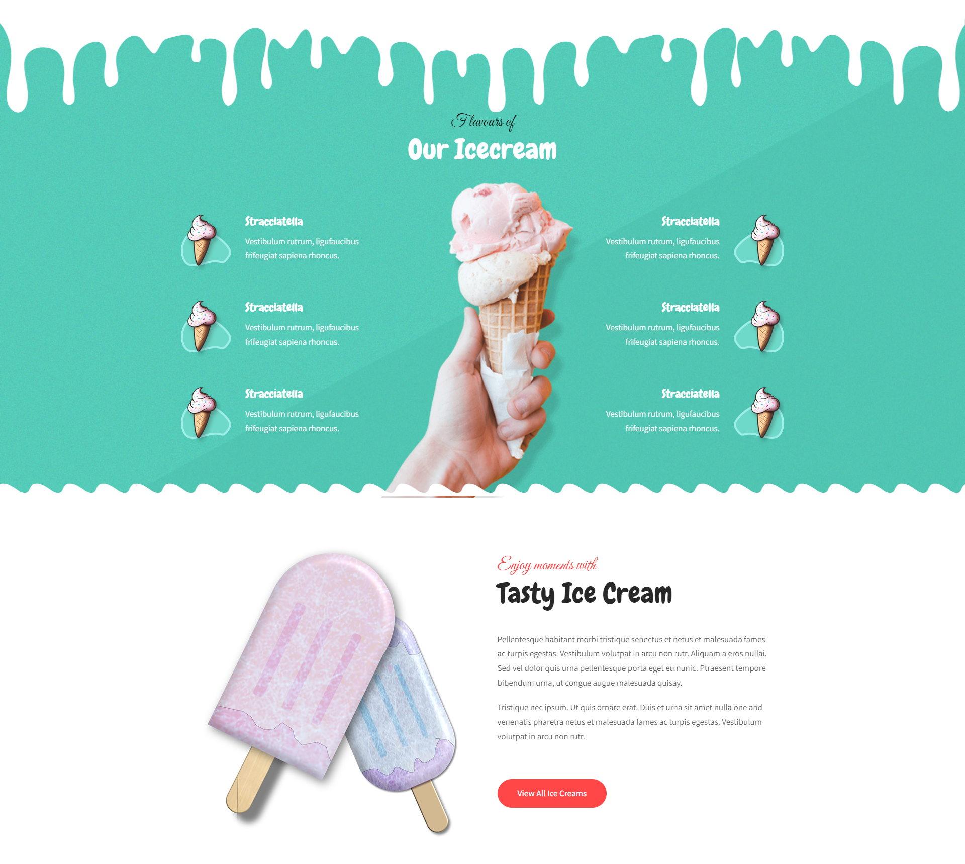 Ele-IceCream Theme Design für Eisdielen