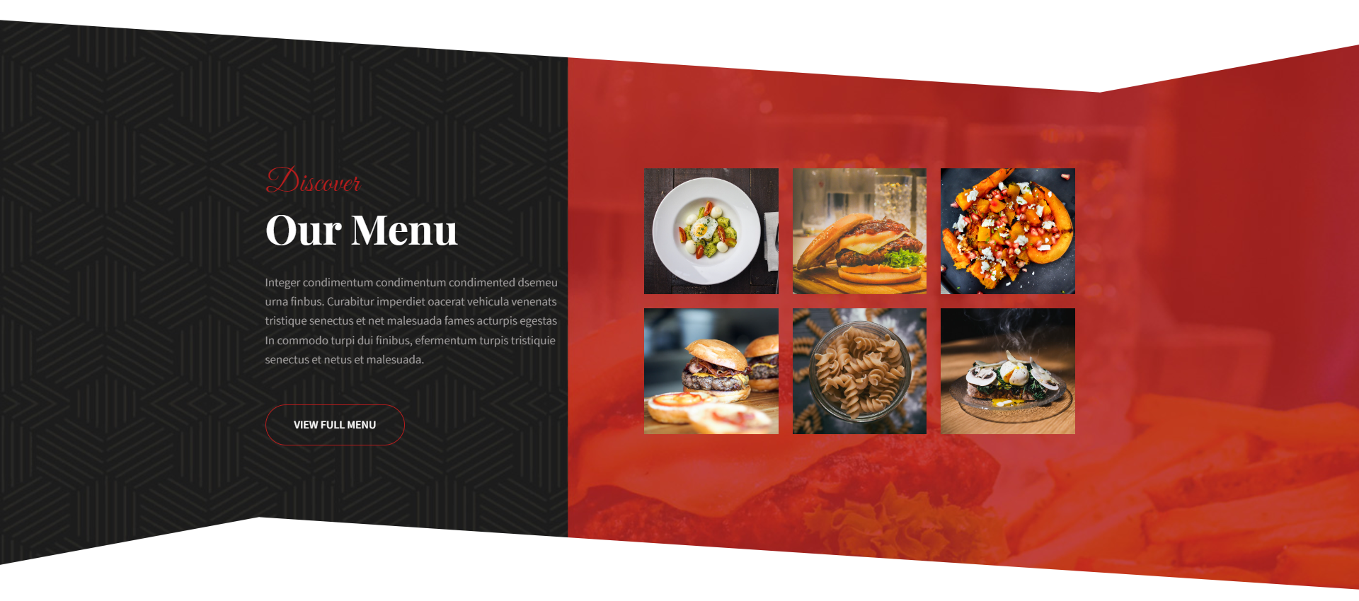 Ele-Restaurant Theme Design für Gastronomie