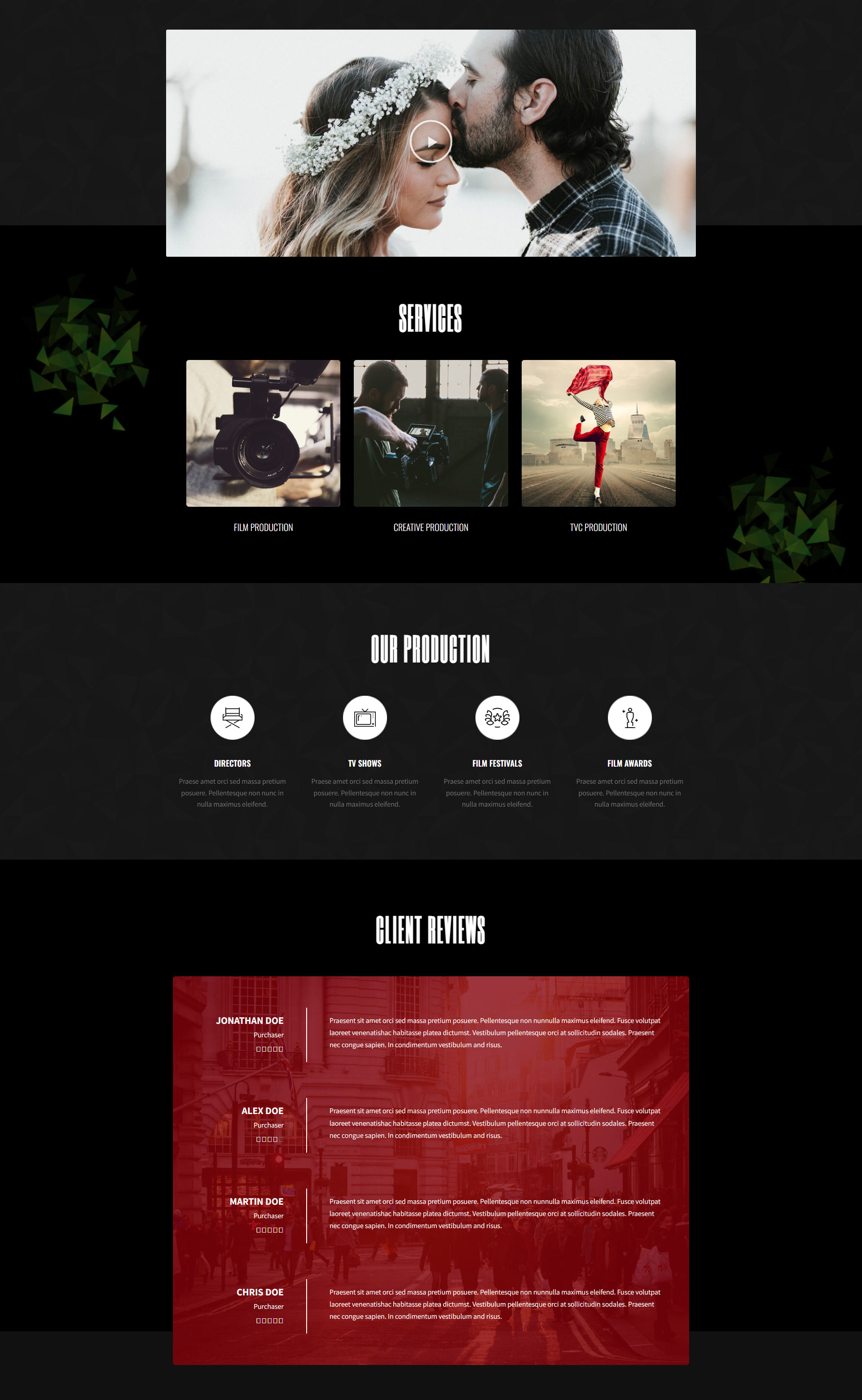 Filmmaker Theme Design