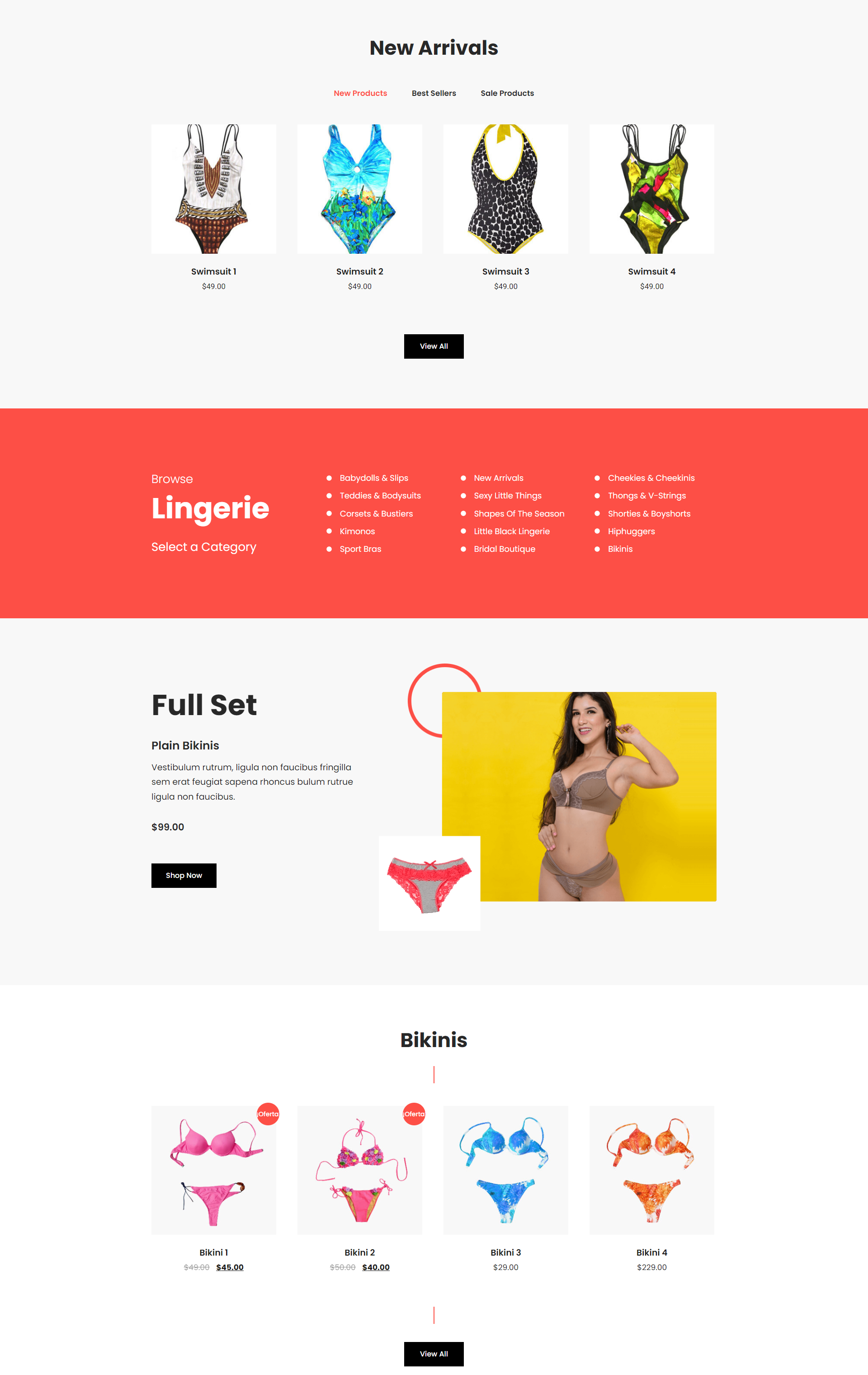 Lingerie Pro Theme Design