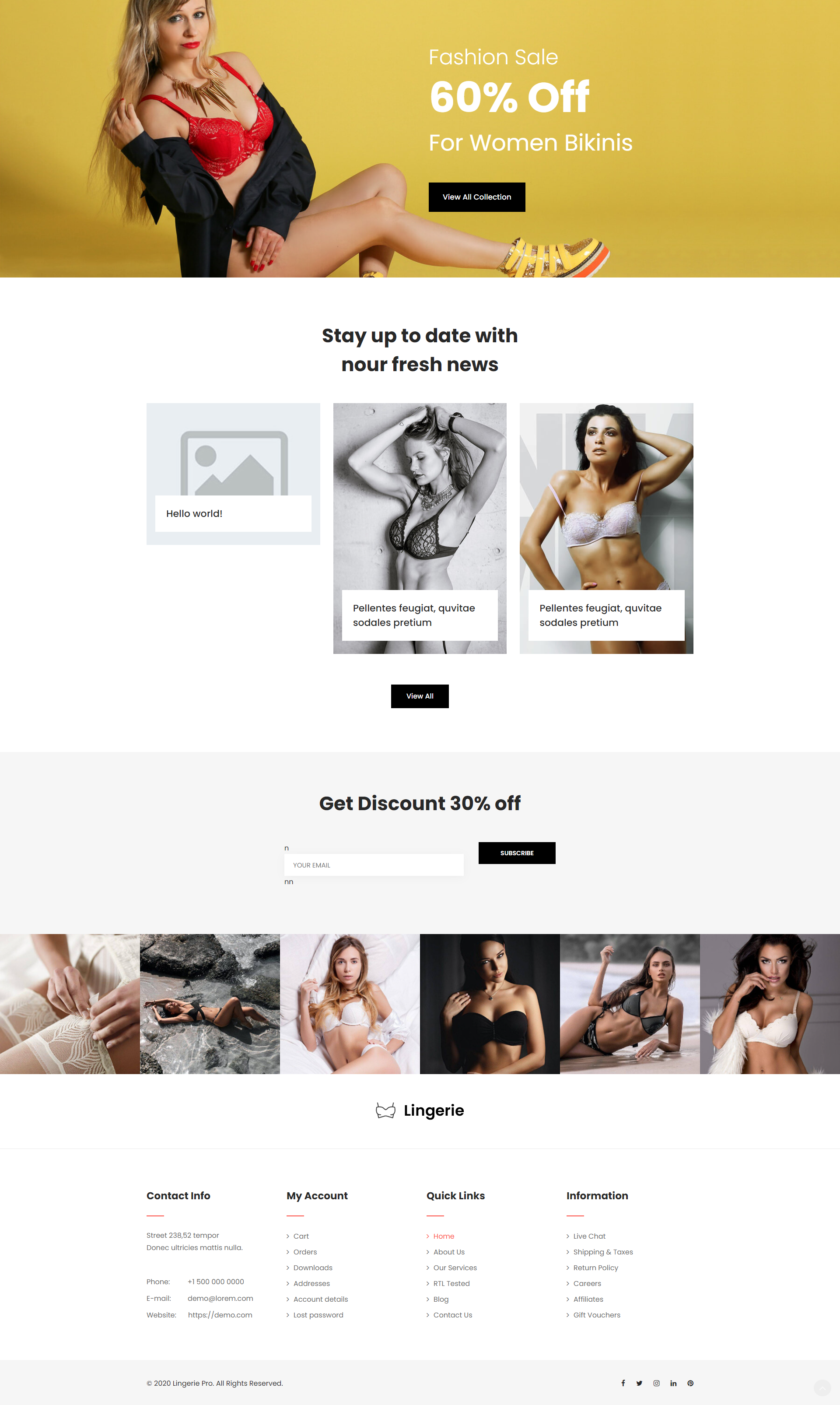 Lingerie Pro SEO und Geschwindigkeit