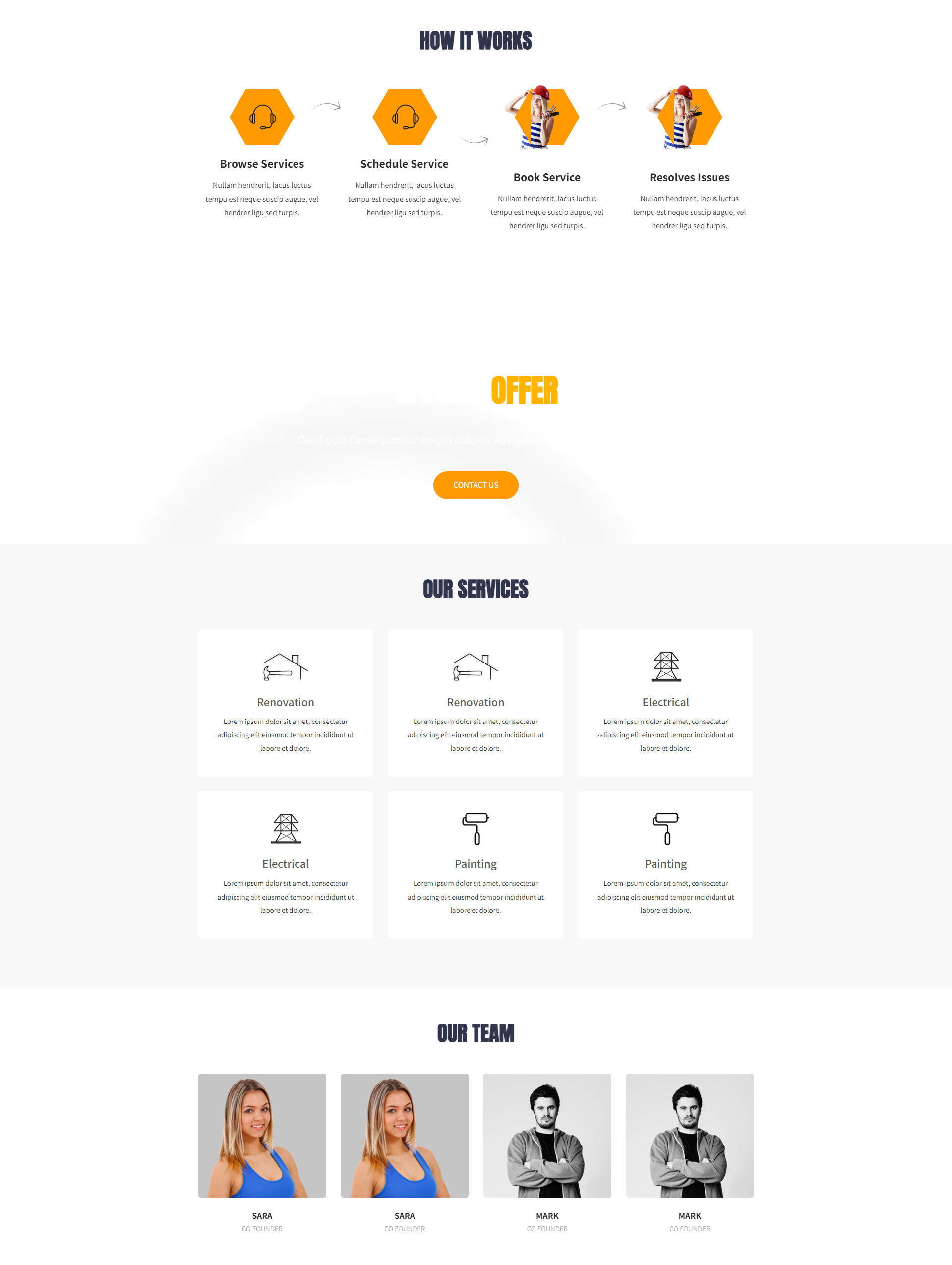 Maintenance Services Pro Theme Design