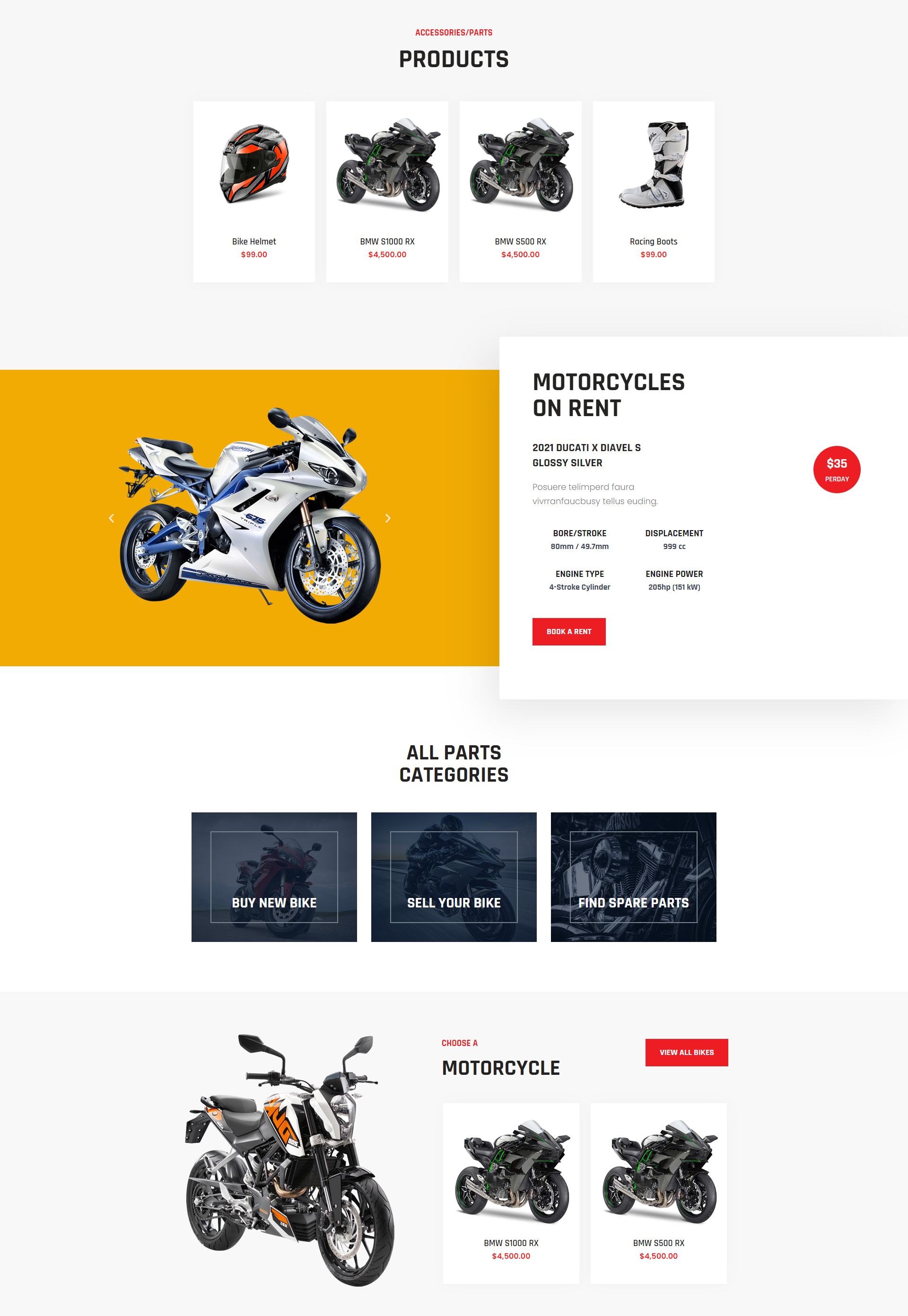 Motorcycle Produkte