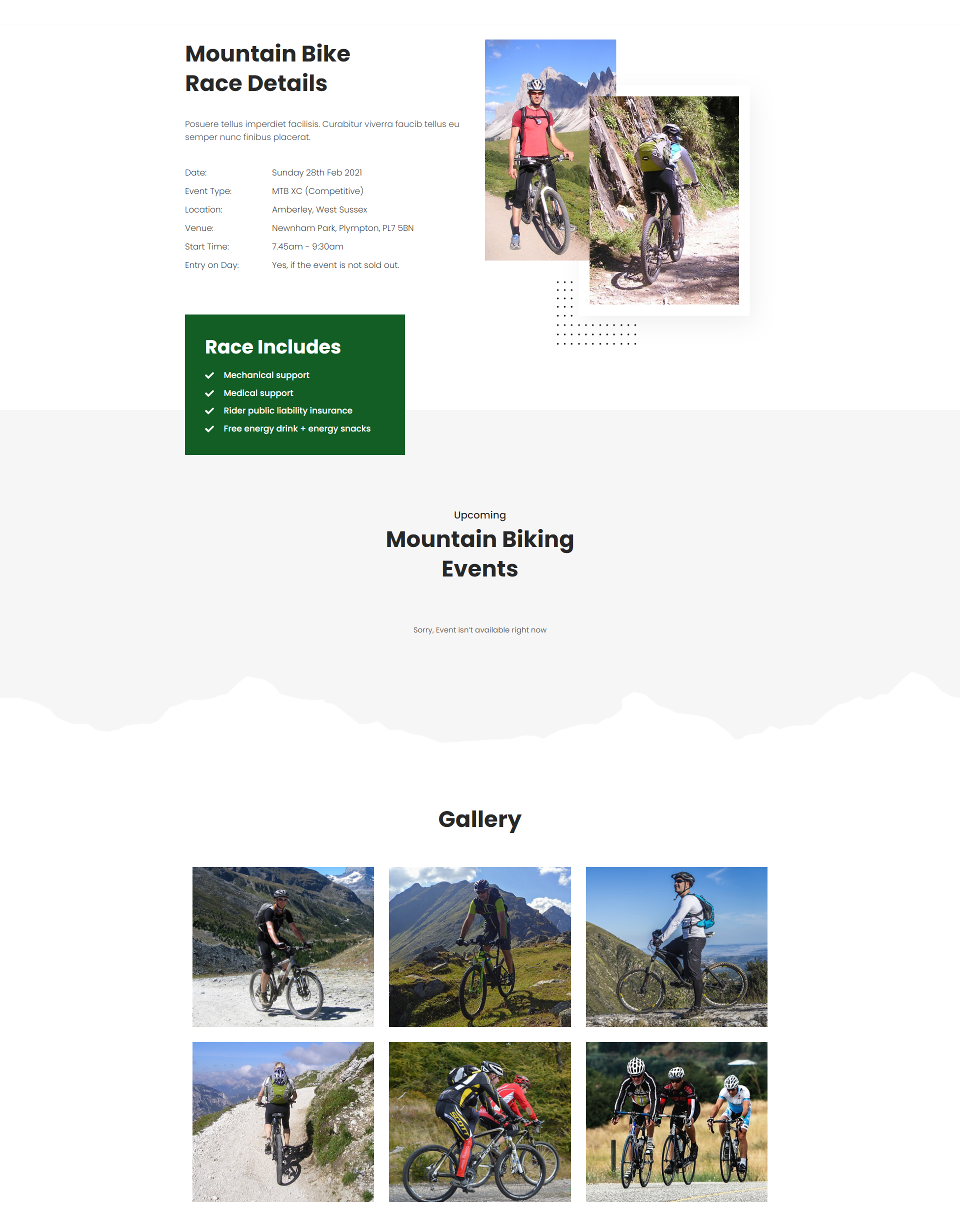 Mountain Biking Events