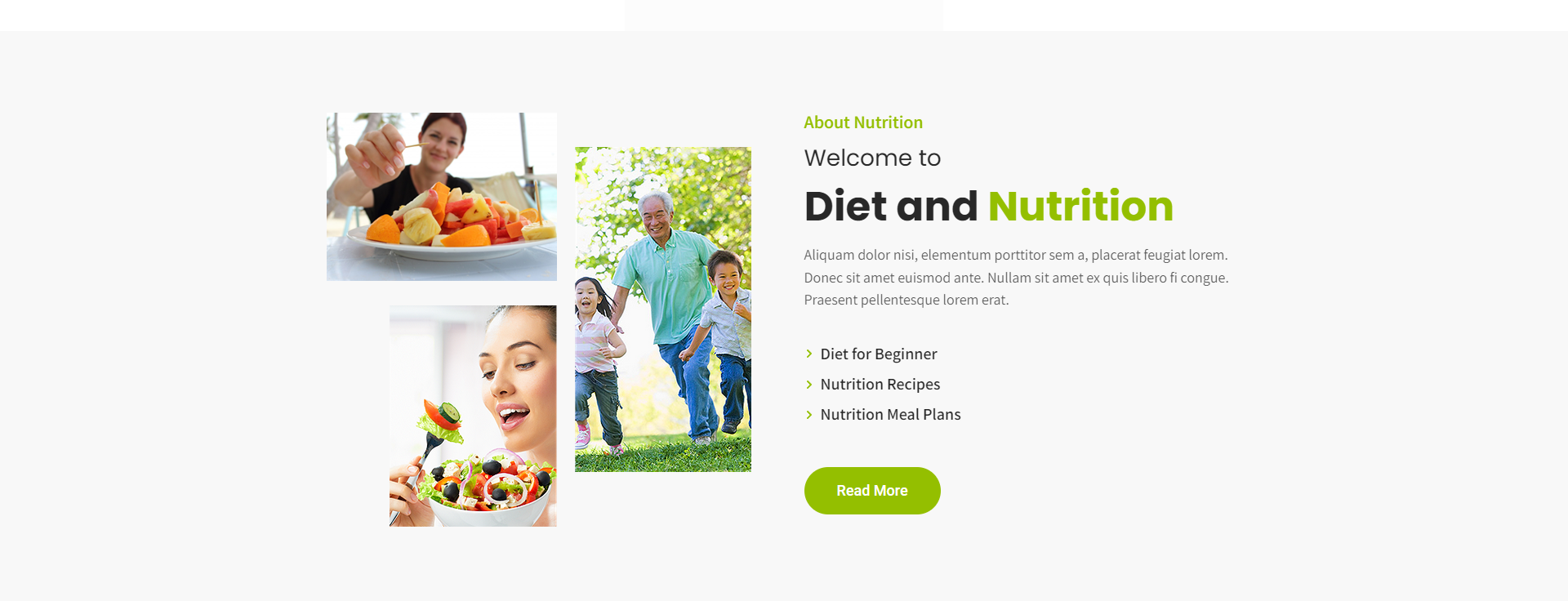 Nutrition Theme Design