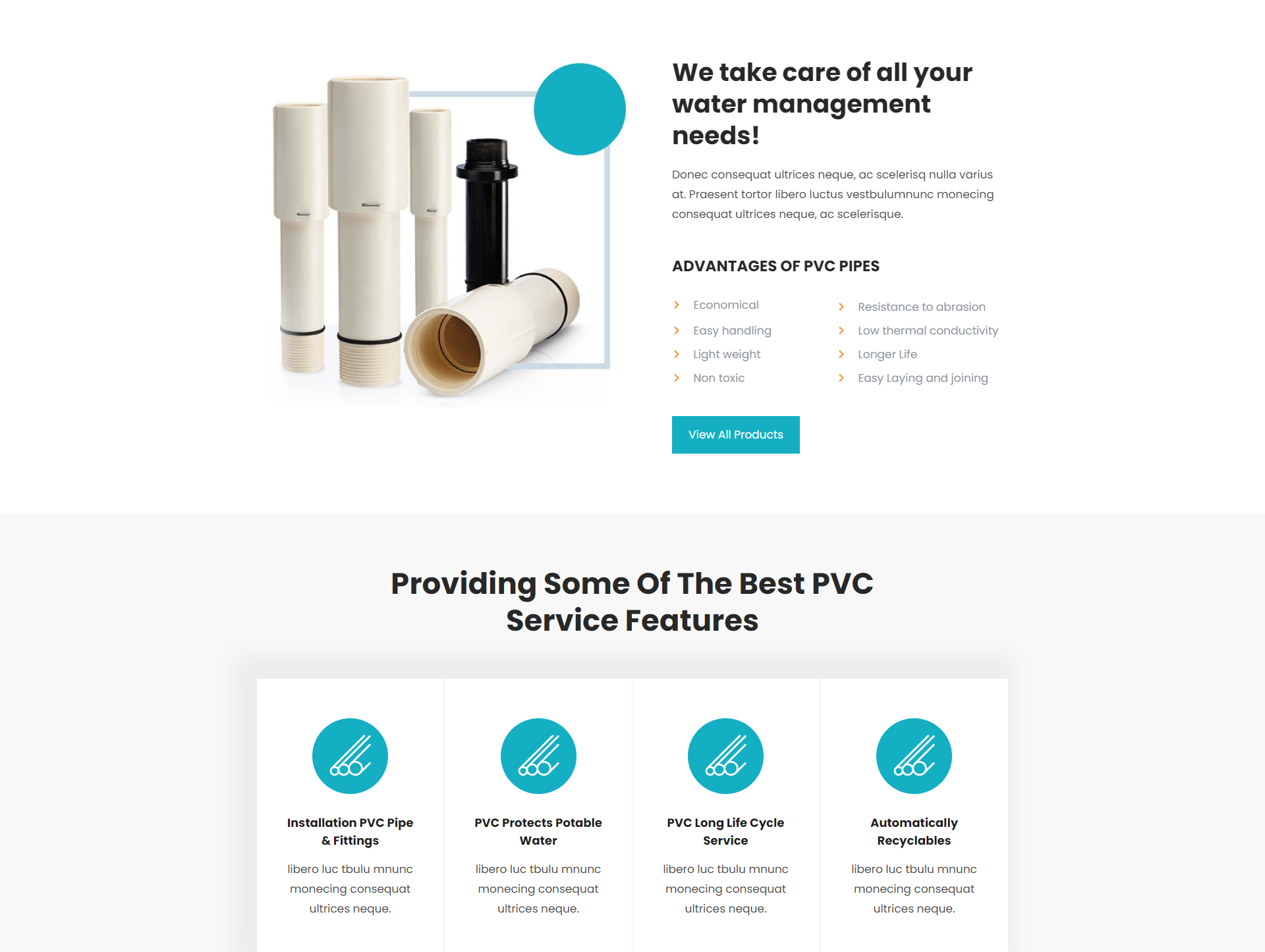 PVC Pipes Theme Design