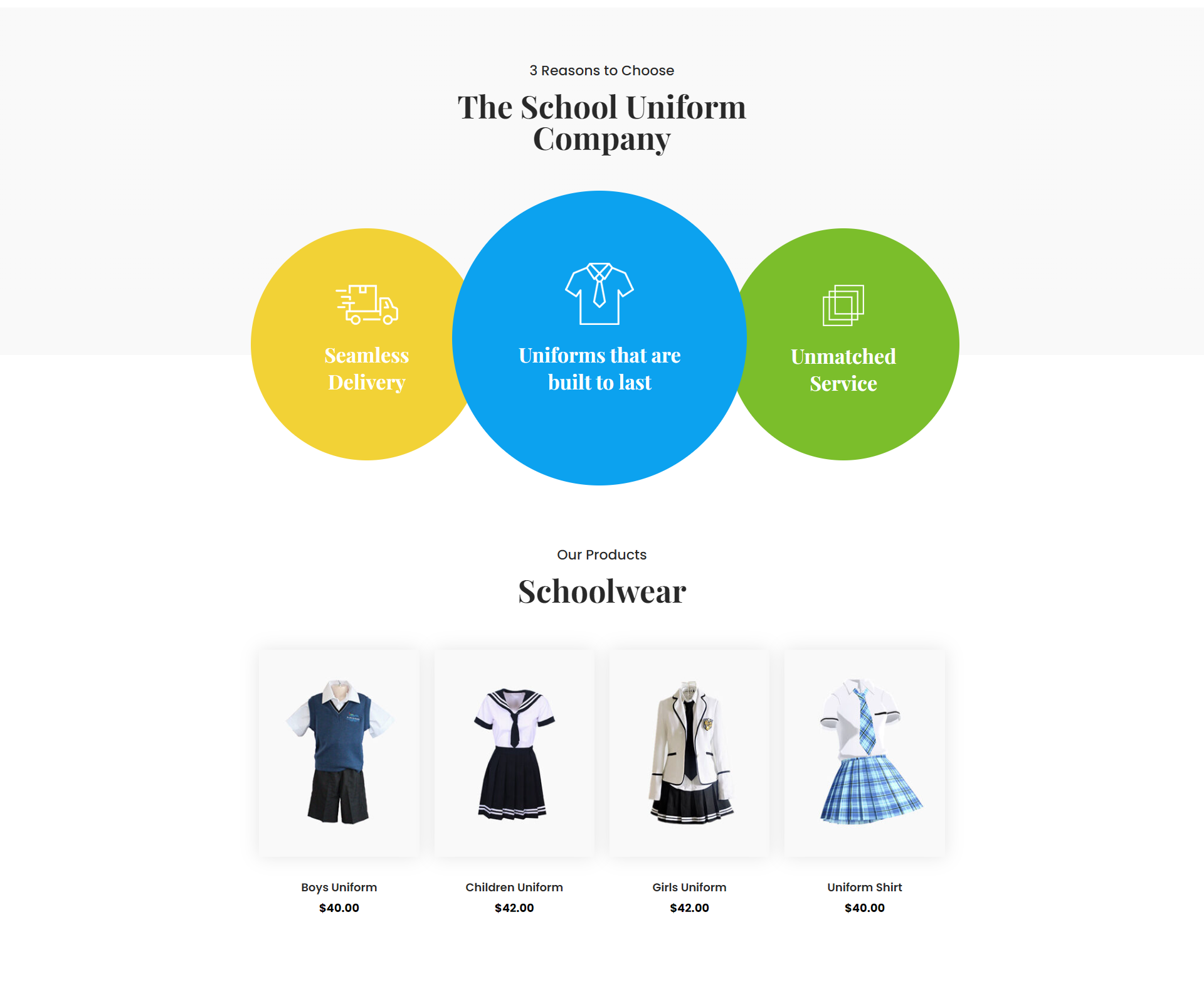 School Uniform Theme Design