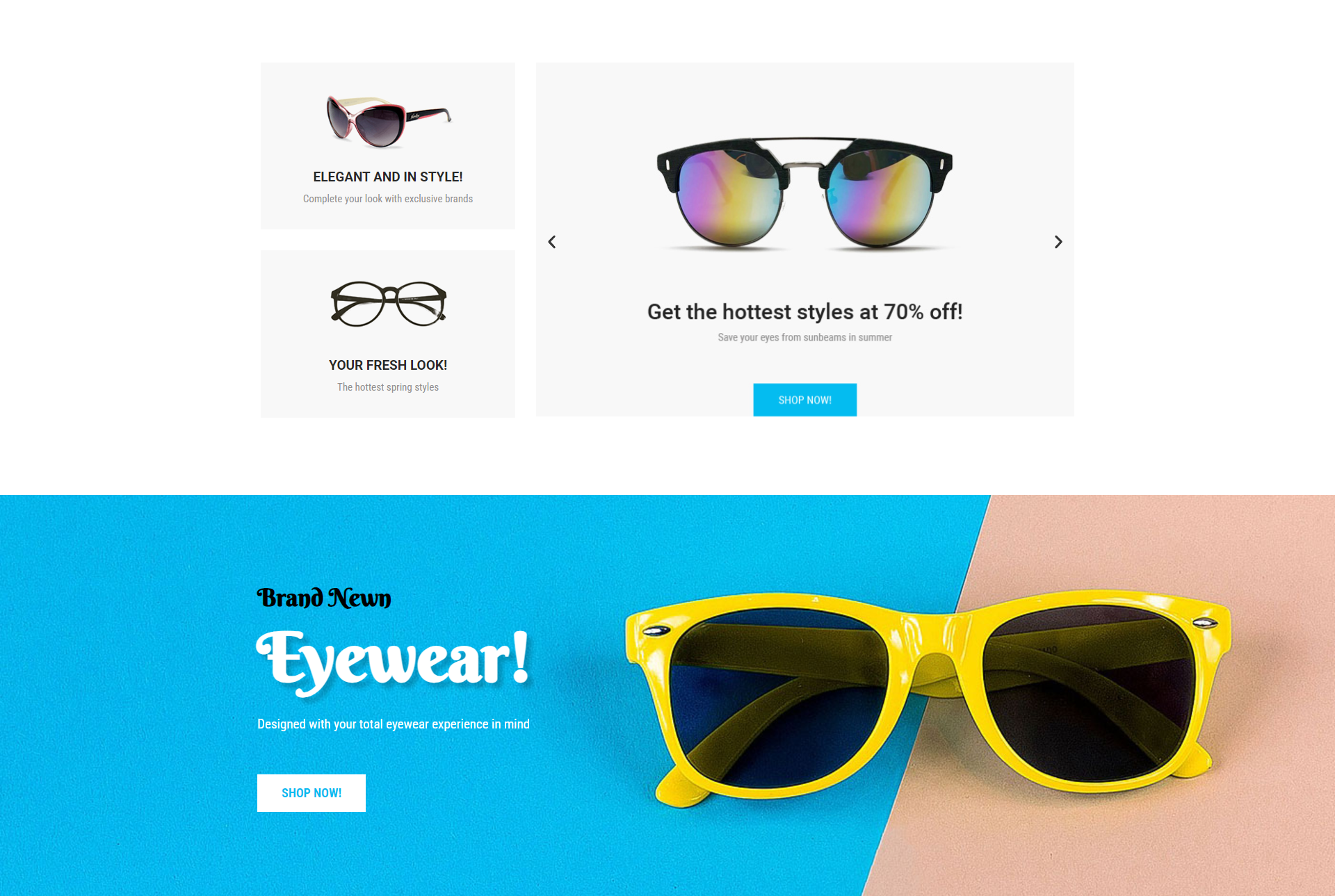 Spectacles Theme Design