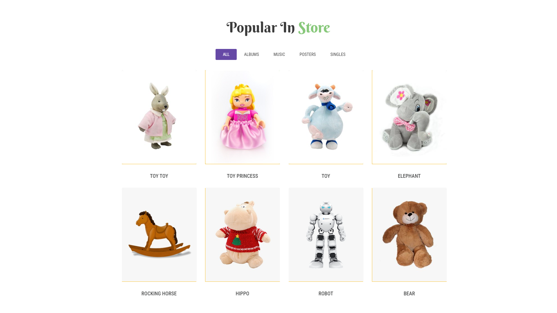 Toy Store Theme Design