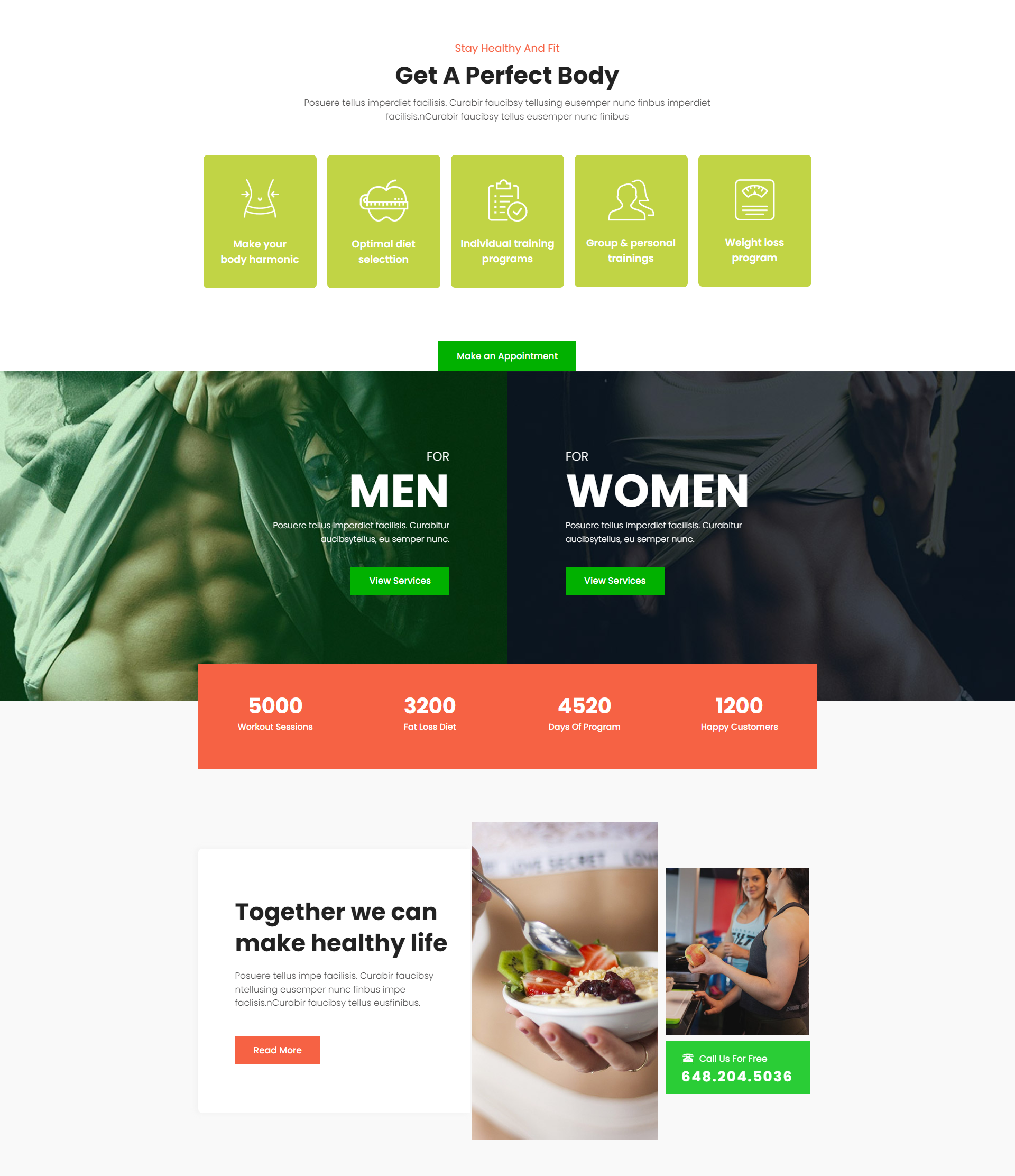 Weight Loss Theme Design