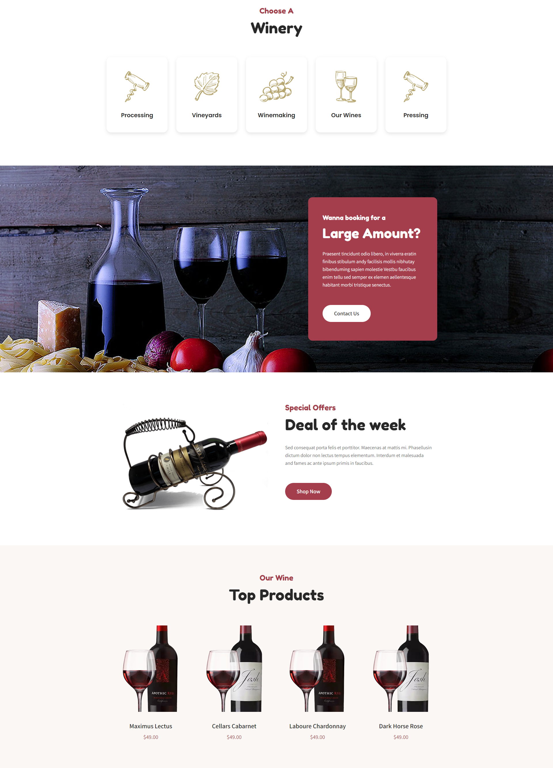 Wine Pro Theme Design