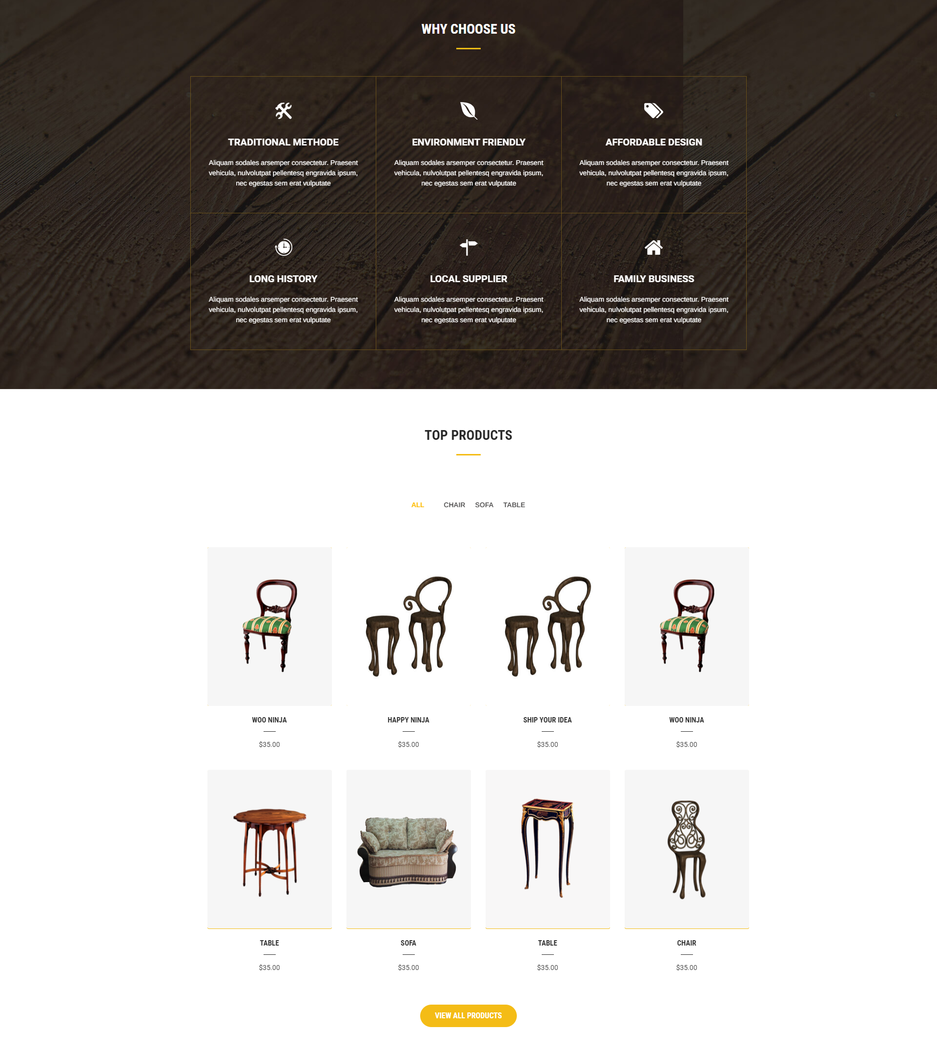 Woodcraft Theme Design